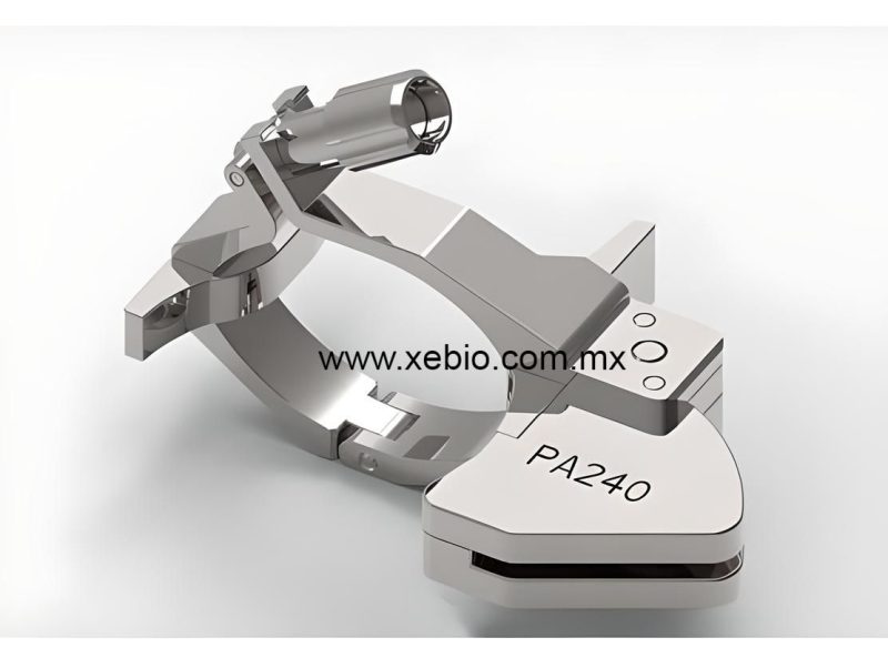 Soporte de aguja, soporte de guía de aguja de biopsia reutilizable de acero inoxidable para transductor de ultrasonidos de matriz en fase PA240 de Esaote