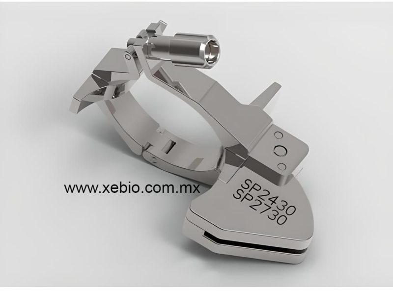 Soporte de aguja, soporte de guía de aguja de biopsia reutilizable para transductor de ultrasonidos de matriz en fase Esaote SP2430 SP2730