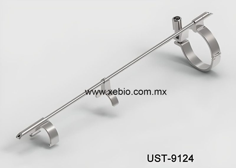 Soporte de aguja de biopsia Aloka, guía de biopsia reutilizable Hitachi para sonda de ultrasonido endocavitario UST-9118 UST-9124