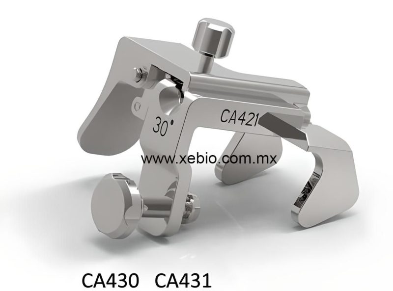 Soporte de aguja reutilizable de acero inoxidable Esaote, guía de aguja de biopsia para sonda de matriz curva de ultrasonidos CA421 CA430 CA431