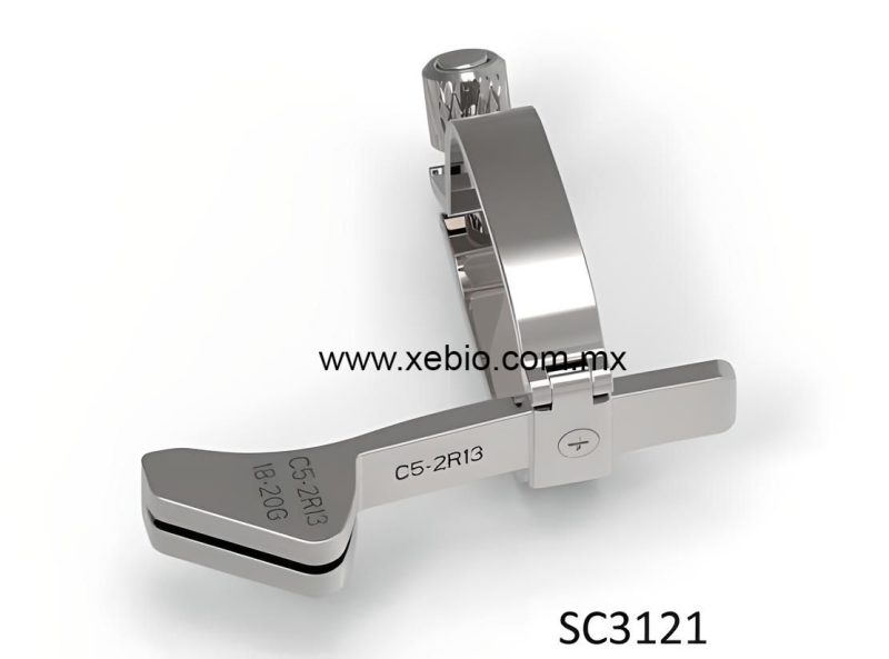 Soporte de aguja de biopsia reutilizable Esaote para transductor de ultrasonidos de matriz microconvexa C5-2 R13 SC3121