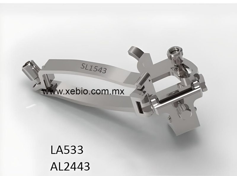Soporte de aguja, soporte de guía de aguja de biopsia reutilizable para transductor de ultrasonido de matriz lineal Esaote LA533 SL1543 AL2443